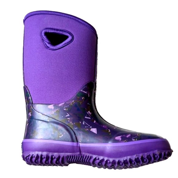 Oshkosh B'gosh Kids Girls Boys Splash Rain Boot With Handles Purple 13 Y… - Picture 6 of 7